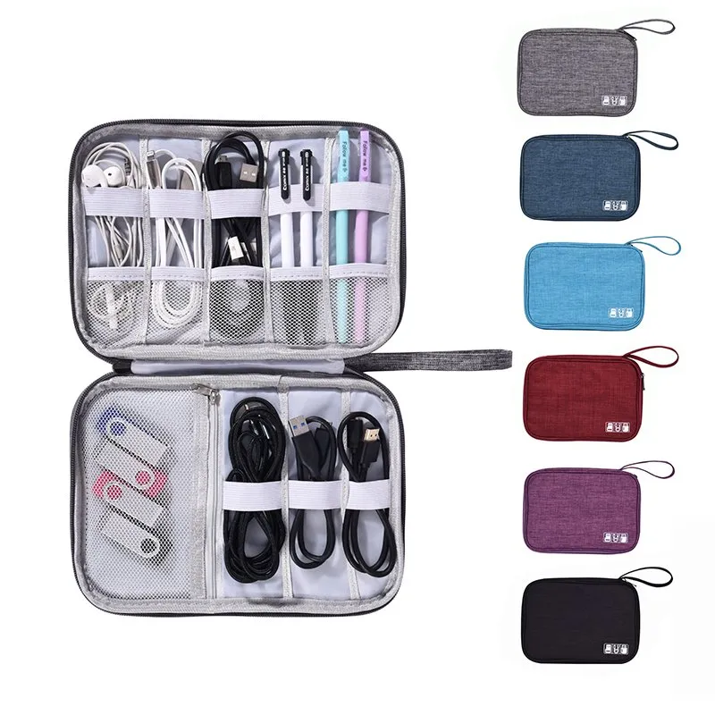 Wholesale Electronic Accessories Storage Bag for Portable Charger Cables Earphone 6 Electronic Accessories