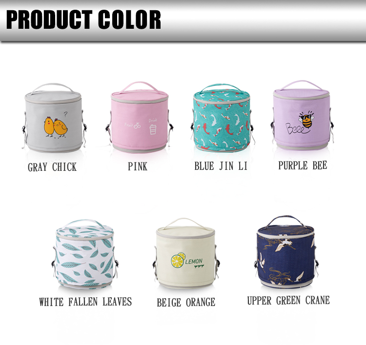 Custom Product Design Round Lunch Bag 6 Custom Product Design