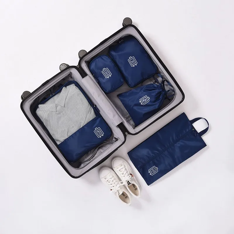 5-set Packing Home Storage Travel Bag, Luggage Packing Organizers Accessories with Clothes Bag, Underwear Bag, Digital Product Bag, Sock Bag and Shoes Bag 10 Distributor