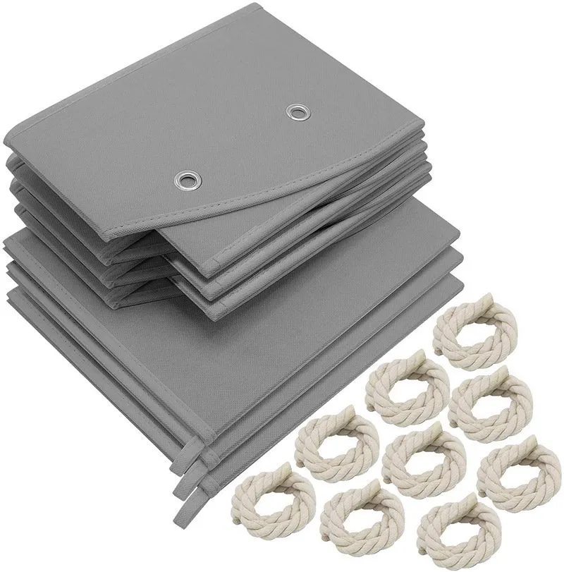 Wholesale Home Storage Non-woven Fabrics Baskets with Rope Handles 5 O1CN01VXBfCd1smZRCfvPXr 2153205809 0 cib 1