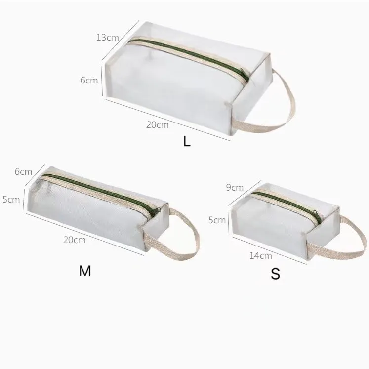 Hot Selling Zipper Nylon Mesh Cosmetic Bags 5 Hot Selling