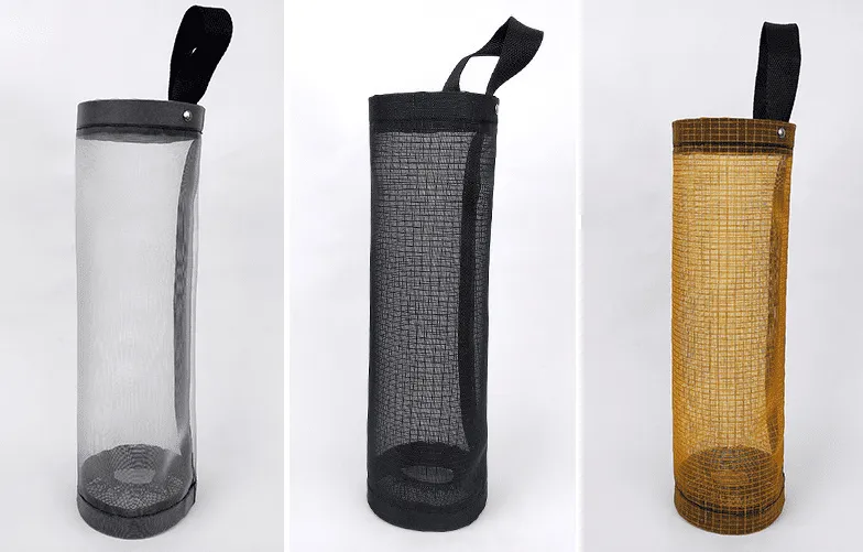 Mesh Hanging Garbage Bag Holder Storage Dispensers for Kitchen 6 Hanging Garbage Bag Holder