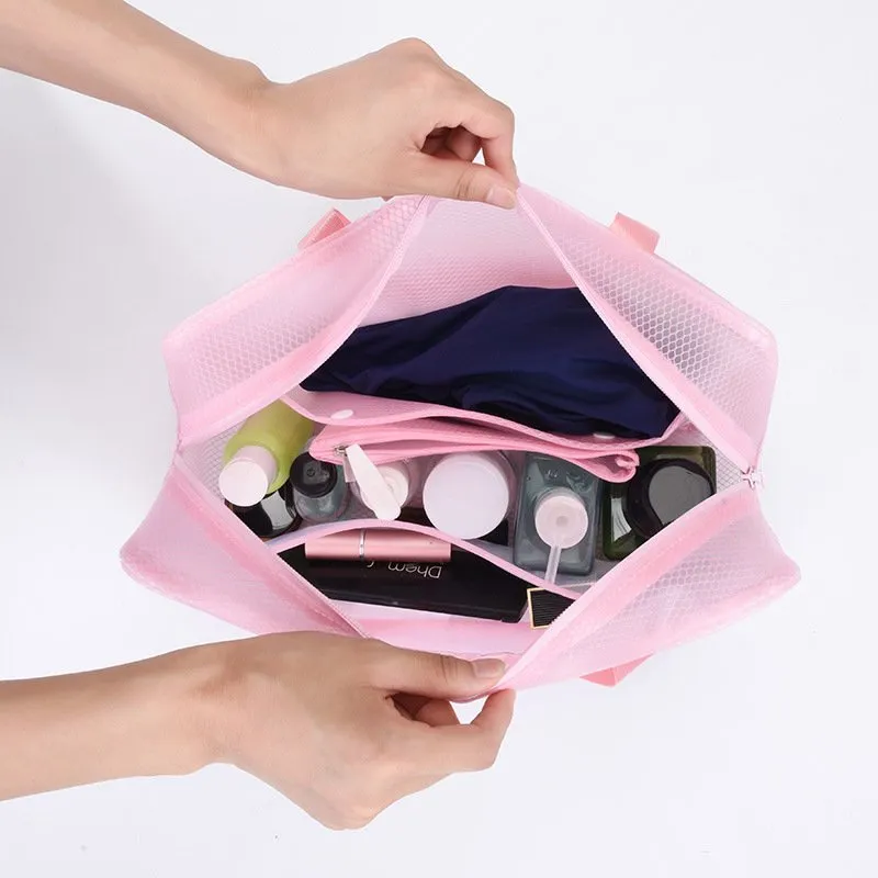 Multifunctional Makeup Bag Waterproof Polyester design for travel from Chinese Supplier 6 multifunctional makeup bag 3