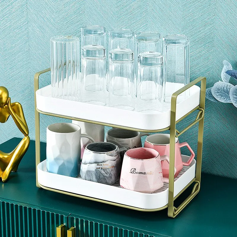 Wholesale Basics Stackable Kitchen Storage Shelves, White&Green 8 Wholesale Supplier