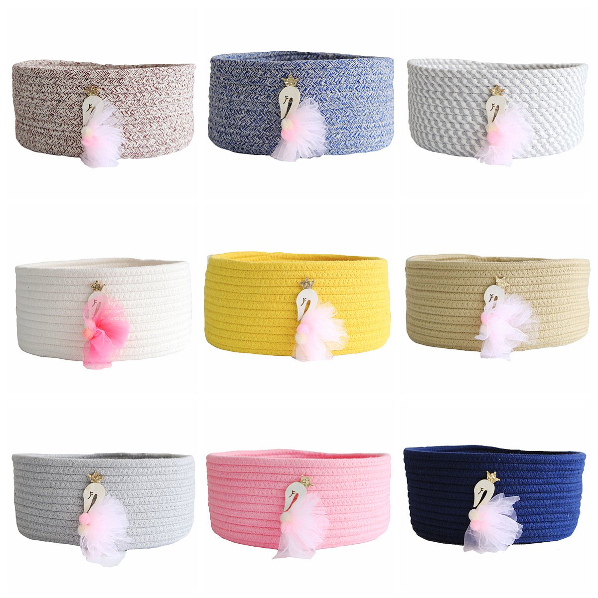 Cesta Stoage tejida con cuerda