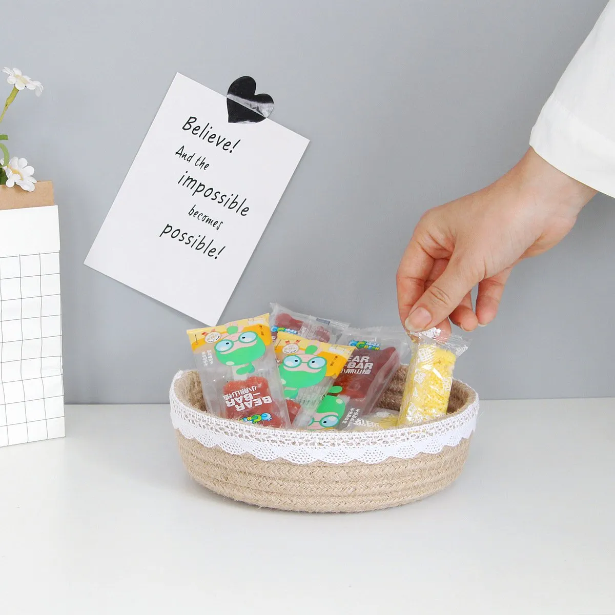 Decorative Cotton Rope Basket