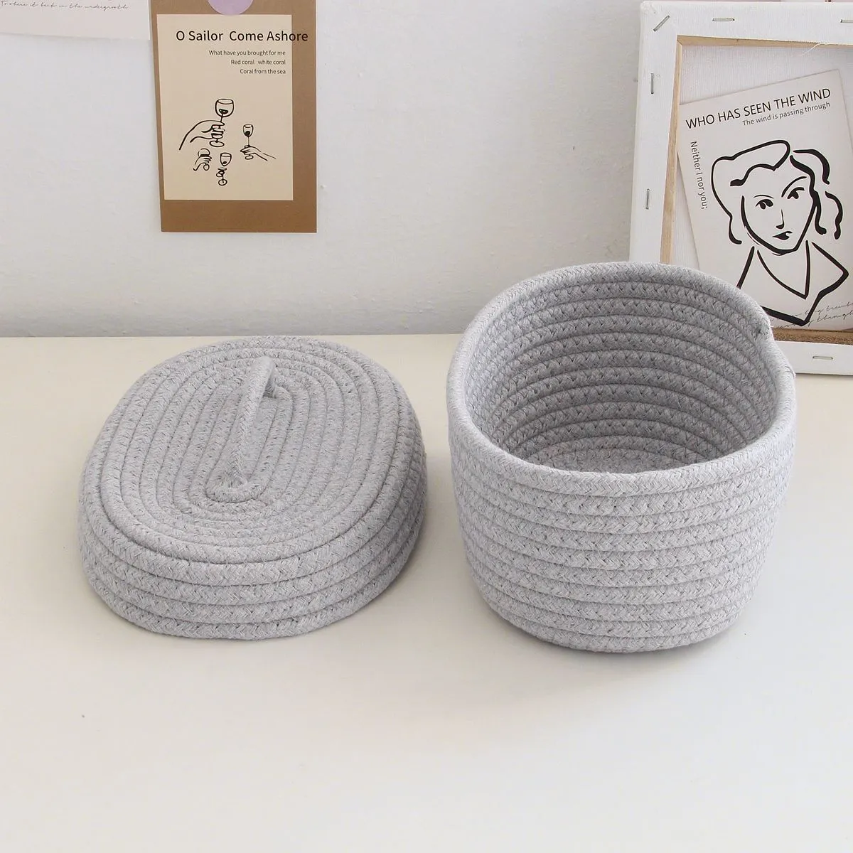 Cotton Rope Storage Baskets