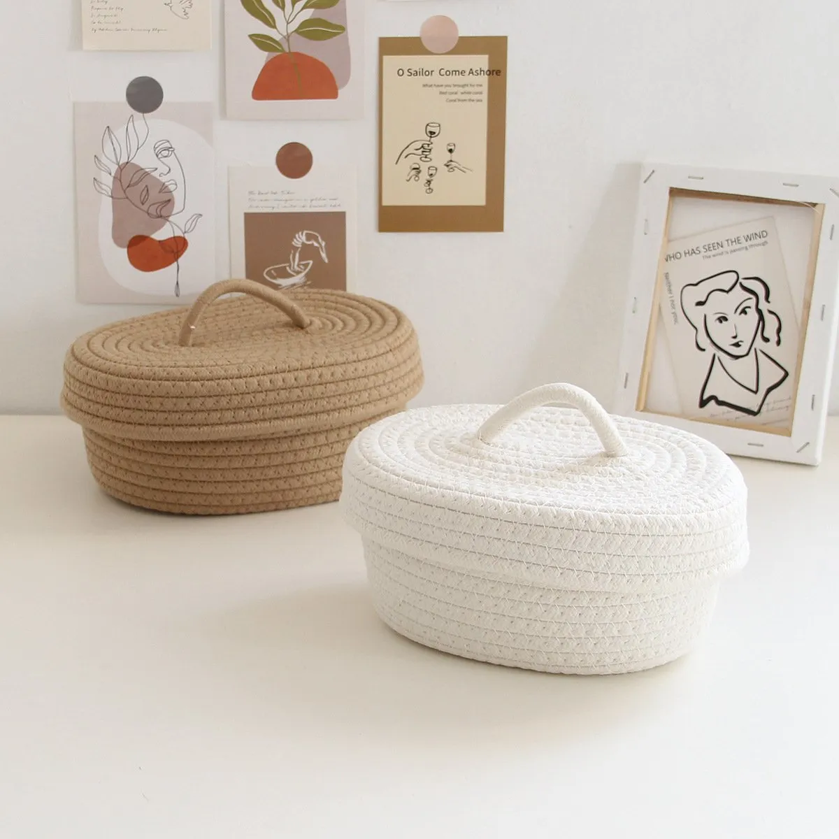 Cotton Rope Storage Baskets