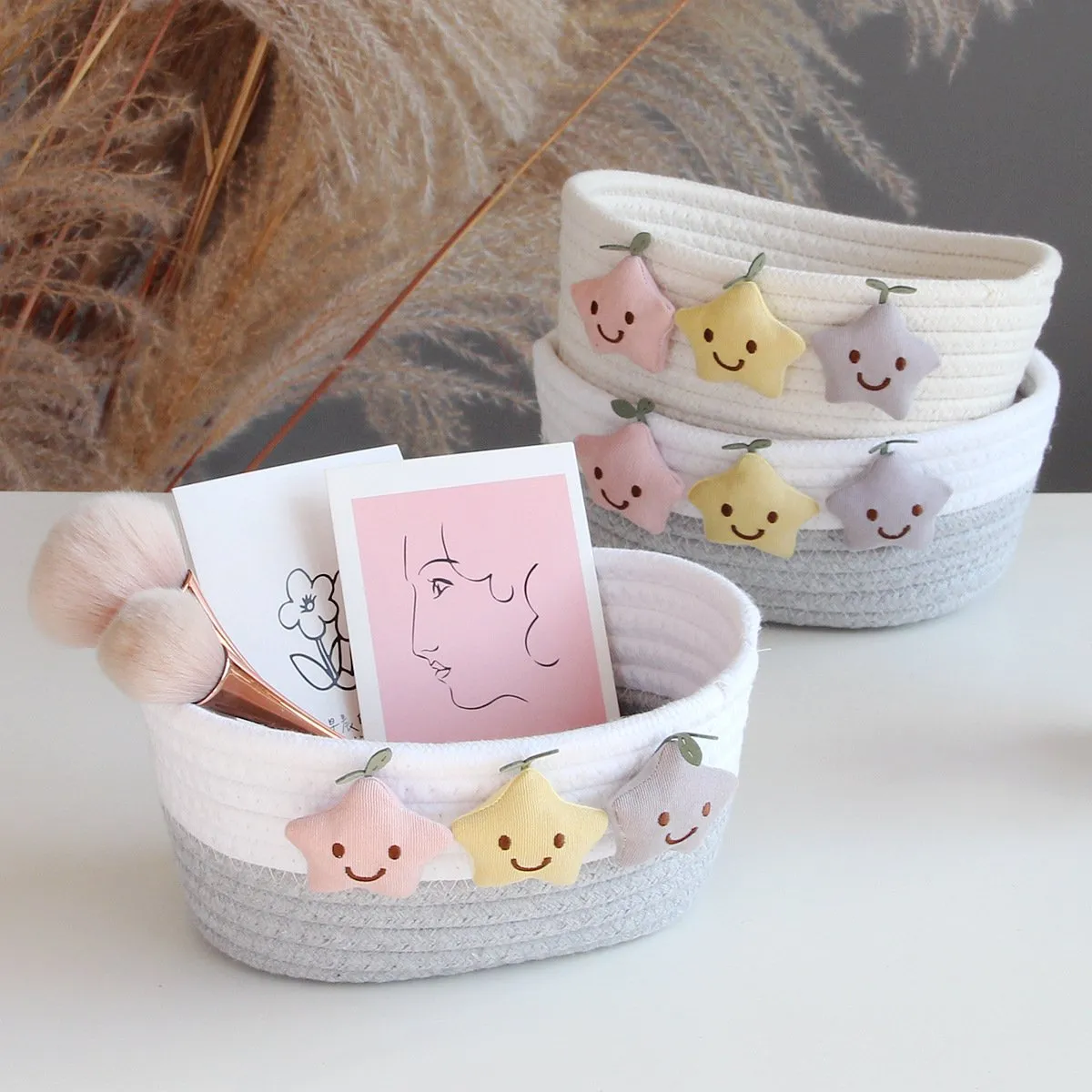 Hot Woven Cotton Rope Basket