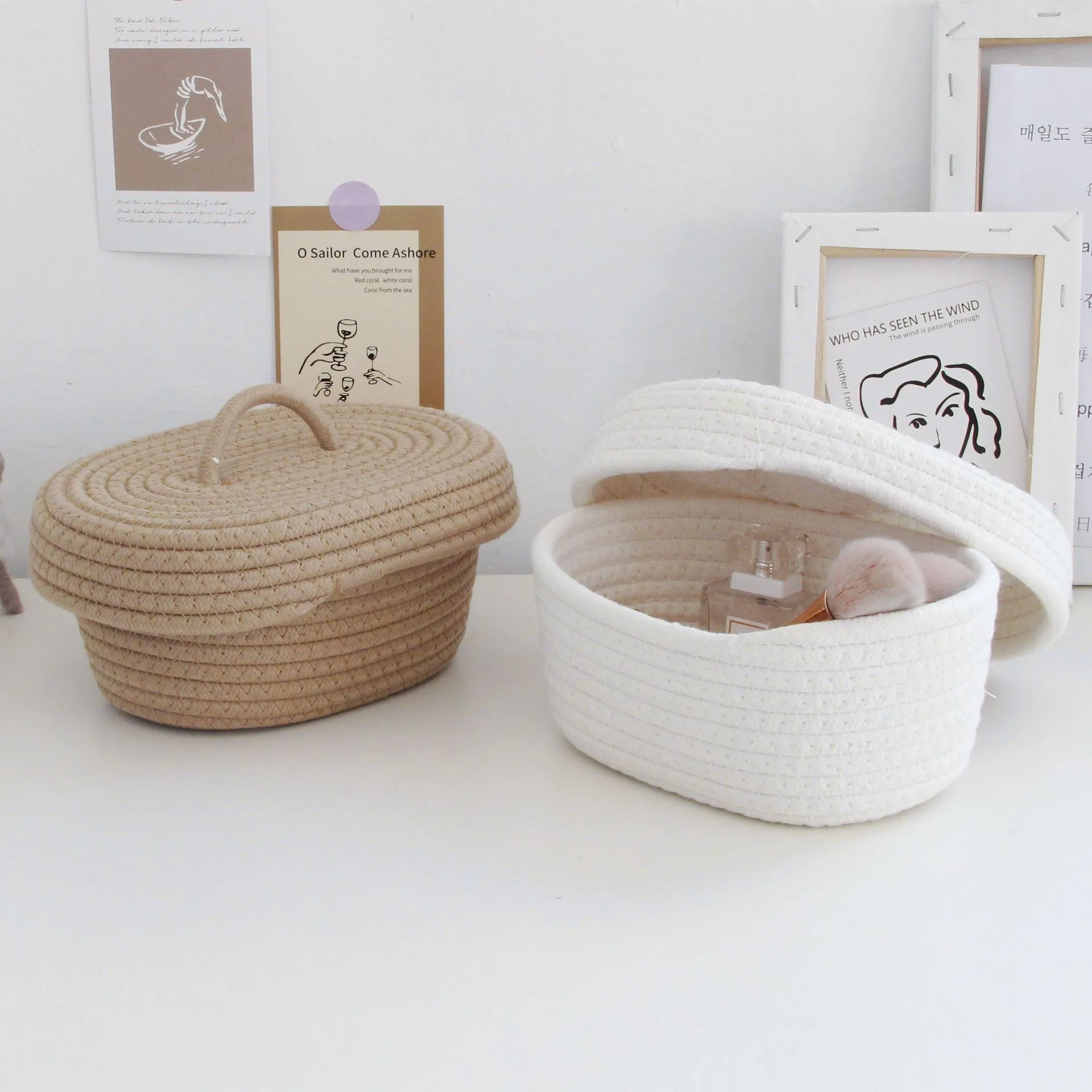 Cotton Rope Storage Baskets