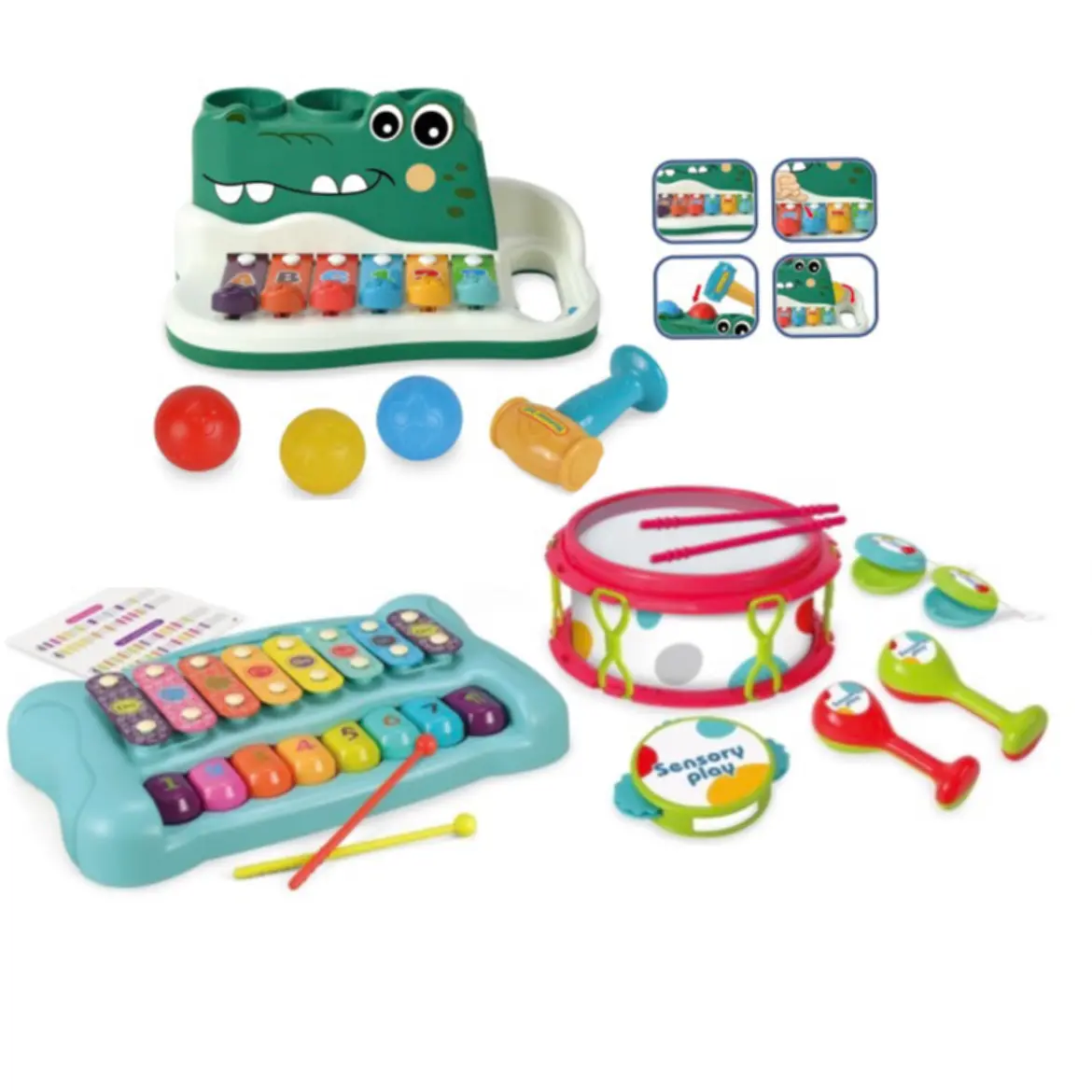 Juguetes con instrumentos musicales