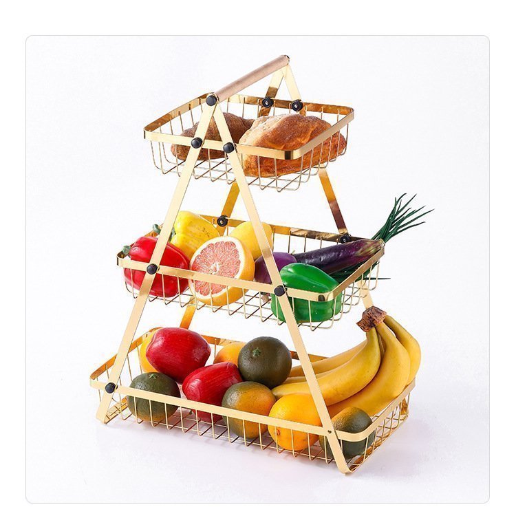 Prateleira multifuncional para armazenamento de lanches de frutas e legumes