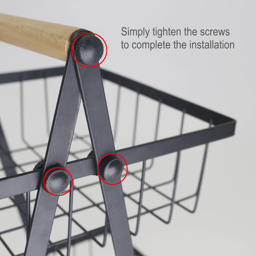 Prateleira multifuncional para armazenamento de lanches de frutas e legumes