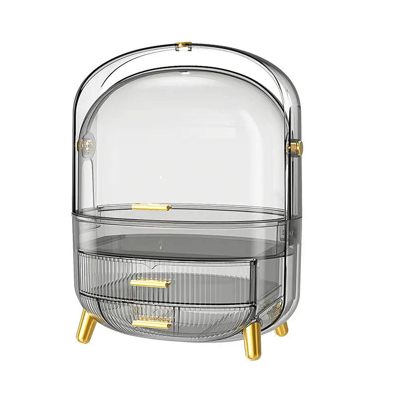 Estojo de maquiagem de alta transparência