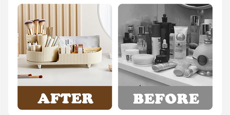 Combination rotating makeup case