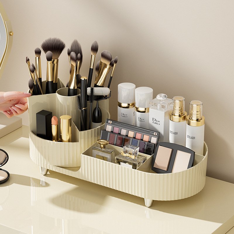 Combination rotating makeup case