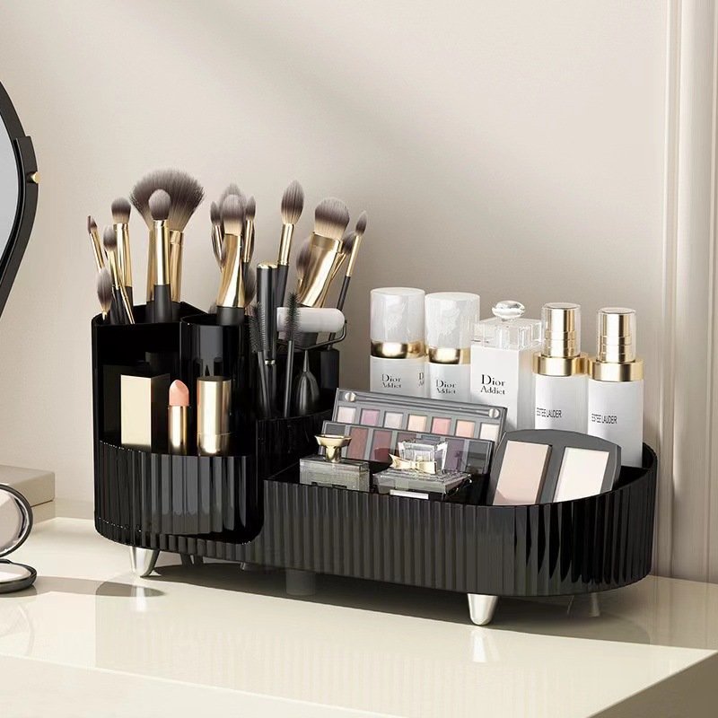 Combination rotating makeup case