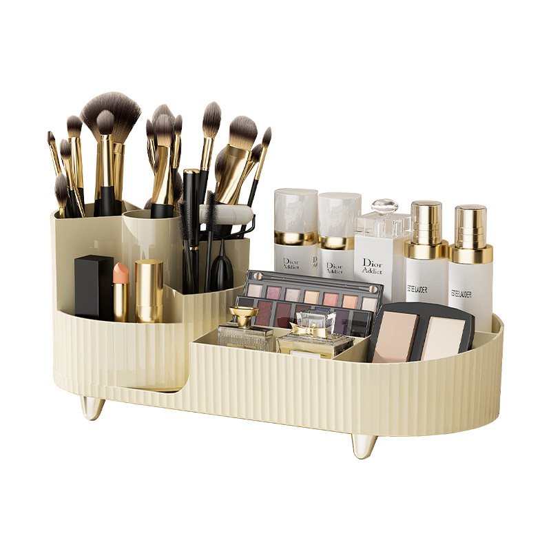 Combination rotating makeup case