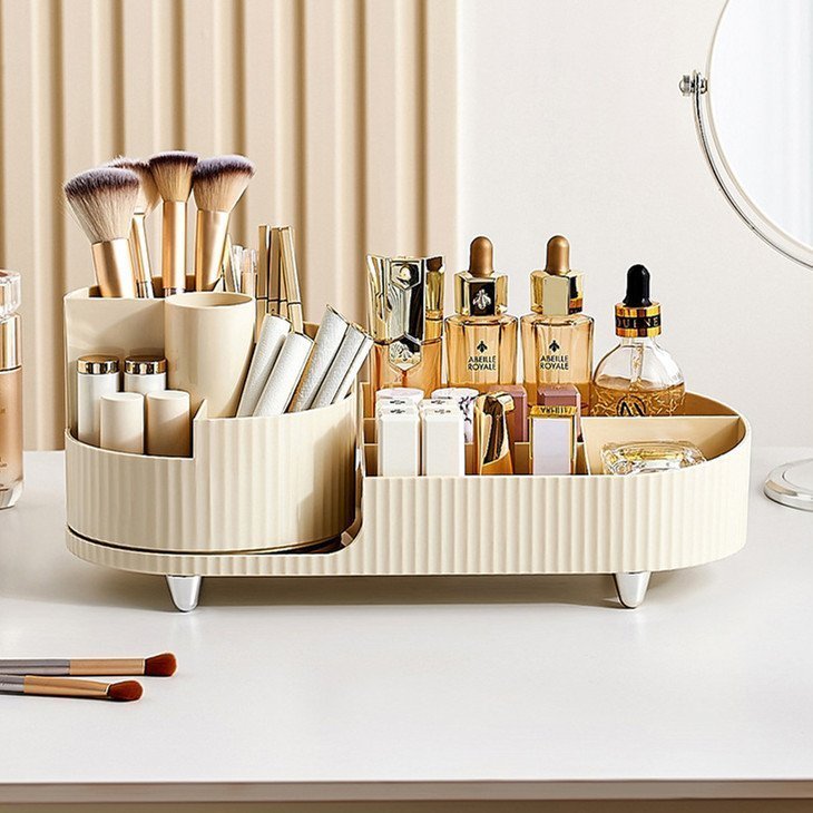 Obrotowe etui na kosmetyki do makijażu