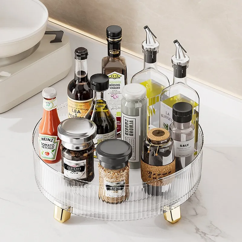Rotating kitchen spice rack