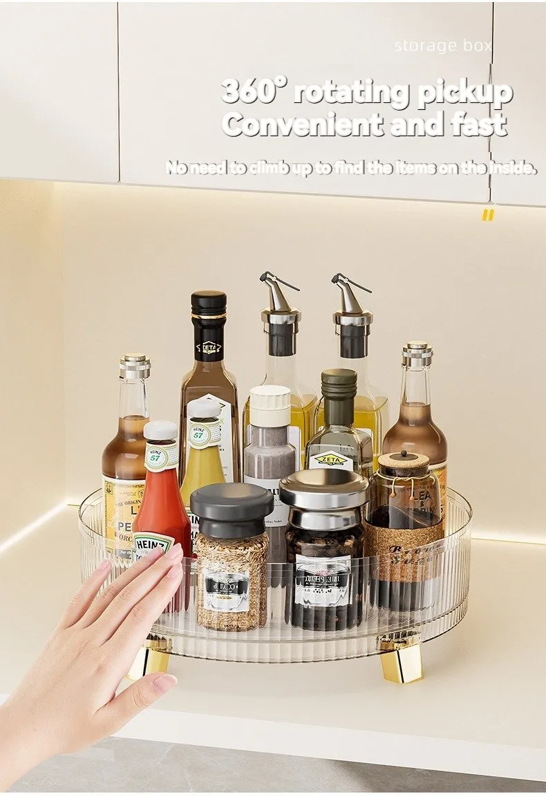 Rotating kitchen spice rack