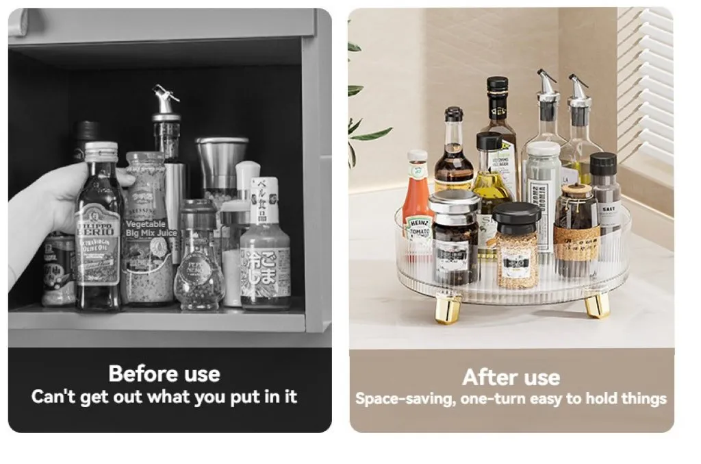 Rotating kitchen spice rack