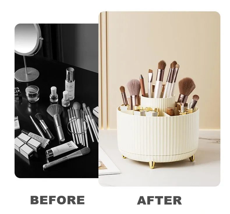 Makeup brush organizer