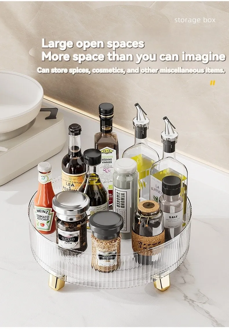 Rotating kitchen spice rack
