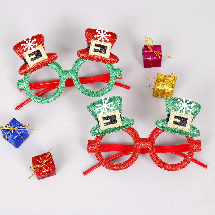Nuevas gafas decorativas navideñas Regalos de Navidad Montura de gafas creativa