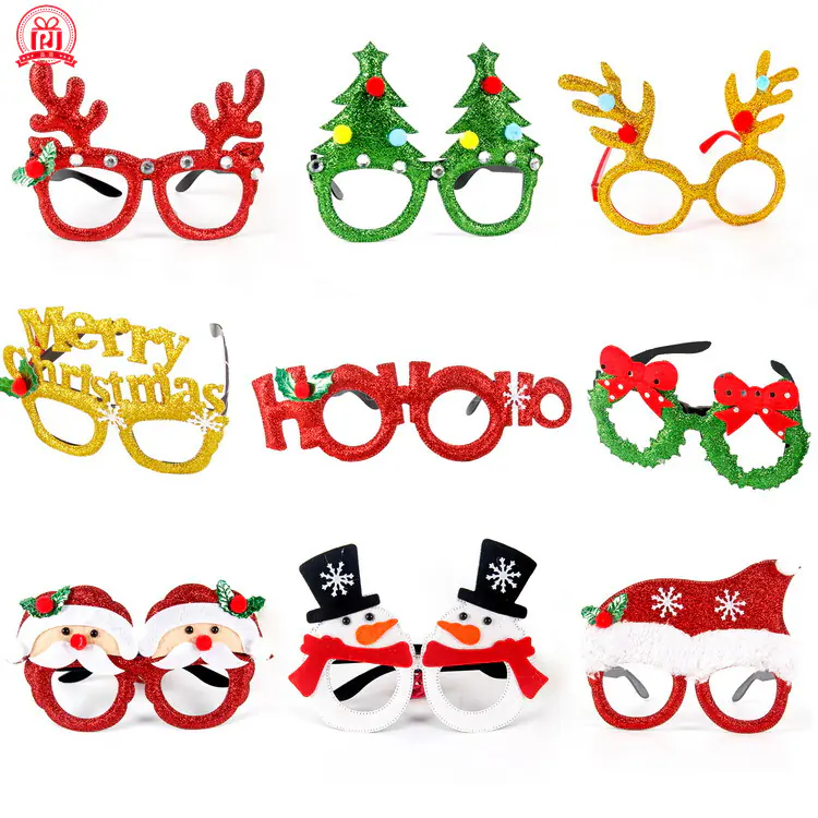 Nuevas gafas decorativas navideñas Regalos de Navidad Montura de gafas creativa