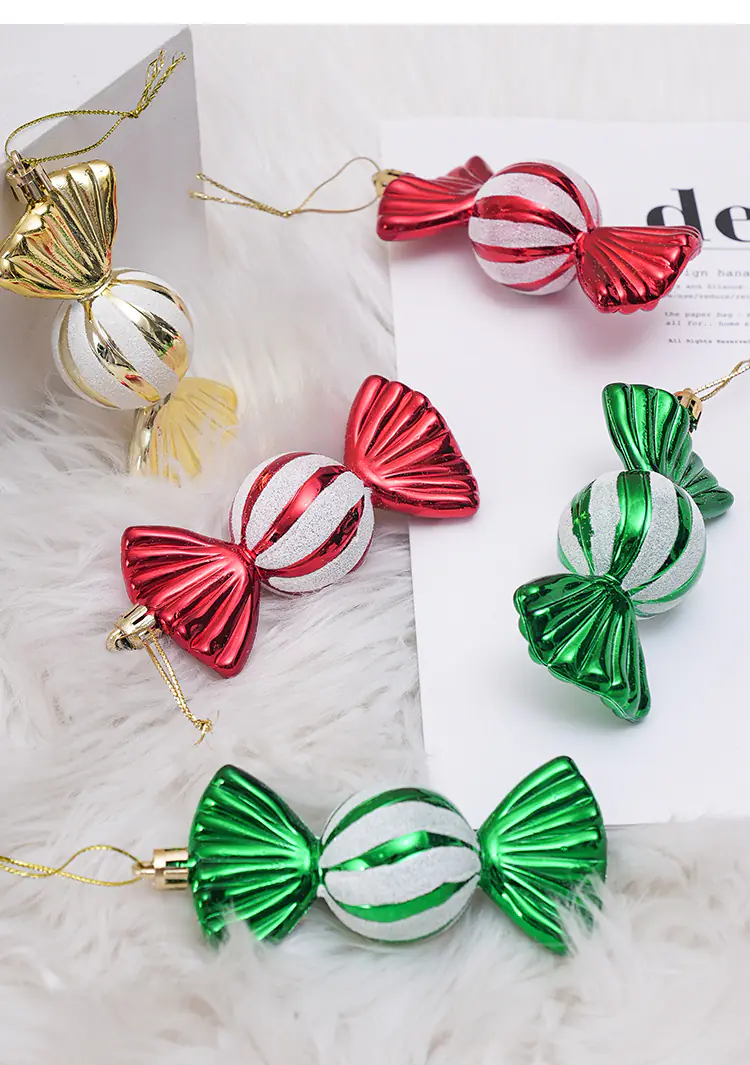 Cross-border New Christmas Candy Pendant Christmas Tree Decoration Window Counter Ornament Cross-border New Christmas Candy Pendant Christmas Tree Decoration Window Counter Ornament