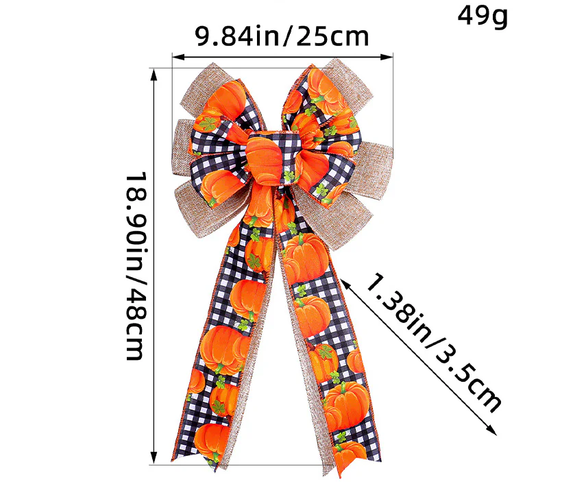 企业微信截图 20250122153047 2025012207421181 Thanksgiving Pumpkin Bow Party Supplies Decorations