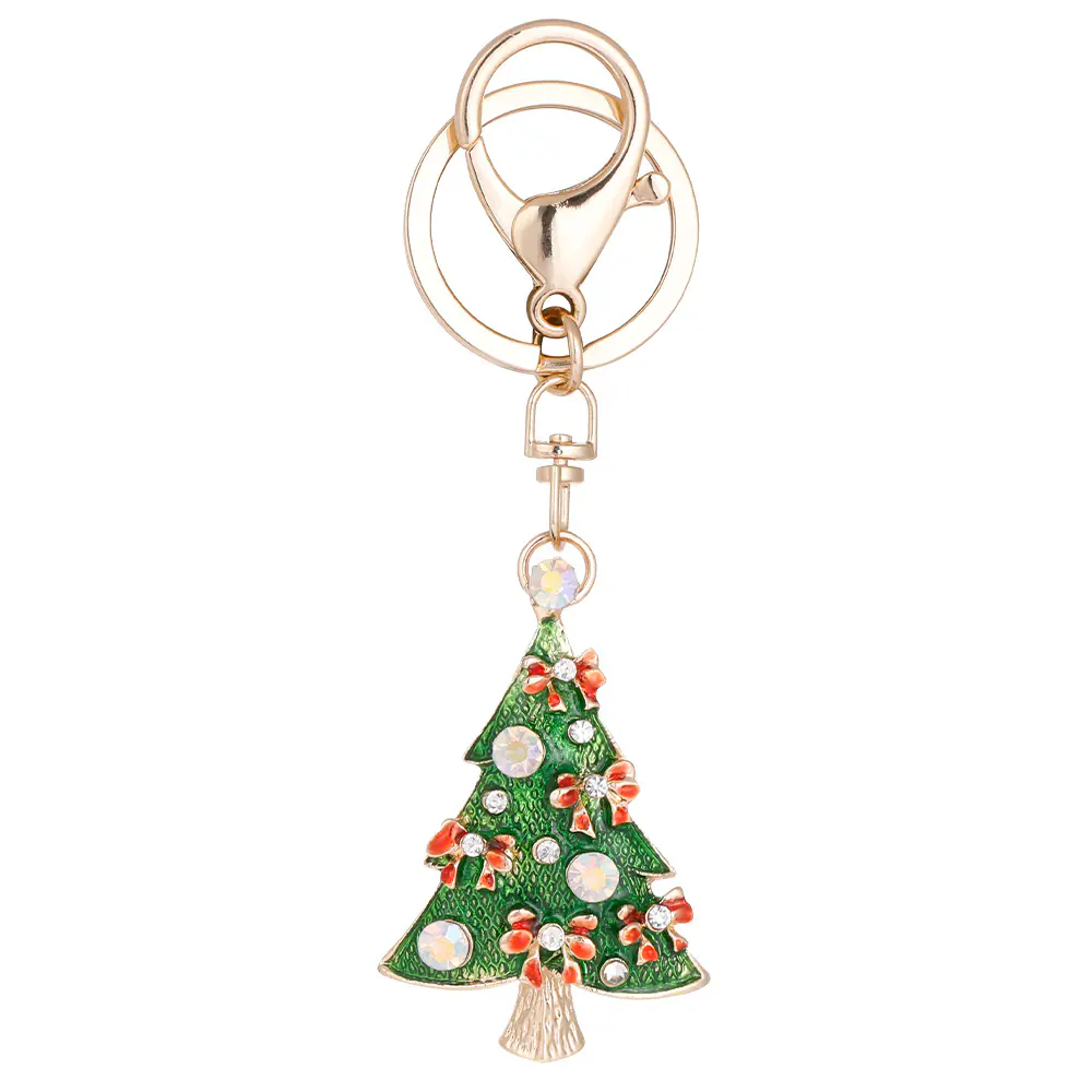 Christmas Series Keychain Cute Metal Pendant Decoration Wholesale