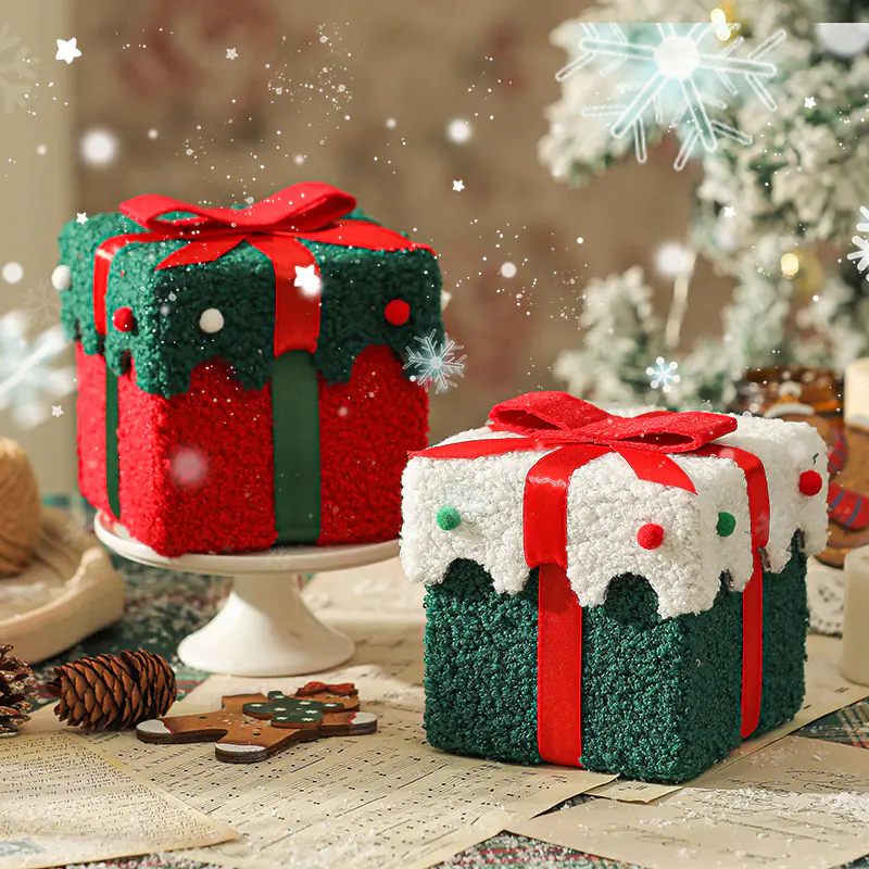 Creative Christmas Apple Packaging Box High-grade Thickened Flannel