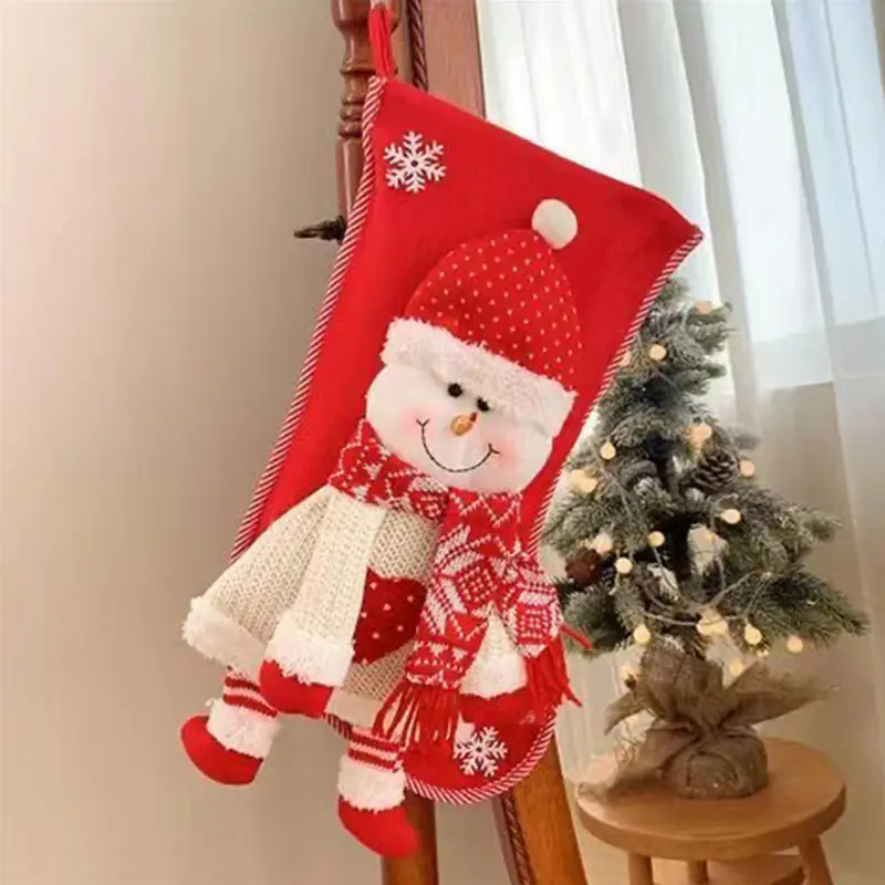  Christmas Three-dimensional Elderly Socks Gift Bag Oversized (Meias tridimensionais para idosos)