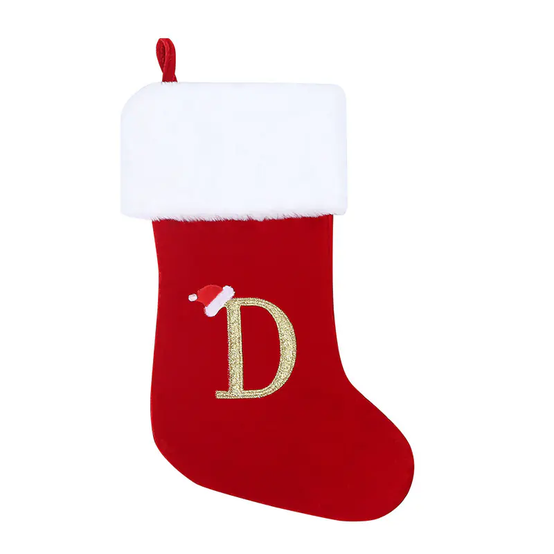 New Hot Letters Christmas Stockings Decorations Gift Bag New Hot Letters Christmas Stockings Decorations Gift Bag