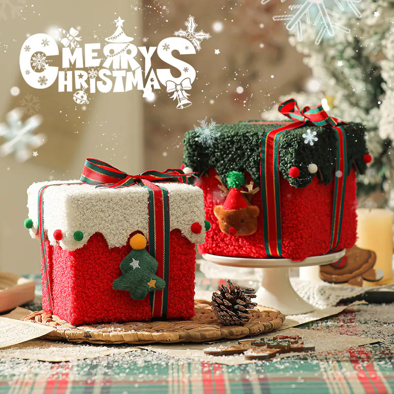 Creative Christmas Apple Packaging Box High-grade Thickened Flannel