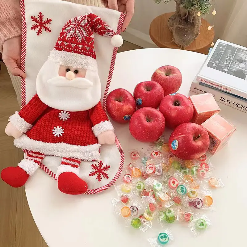 Рождество Трехмерные пожилые носки подарочный пакет негабаритных Christmas Three-dimensional Elderly Socks Gift Bag Oversized