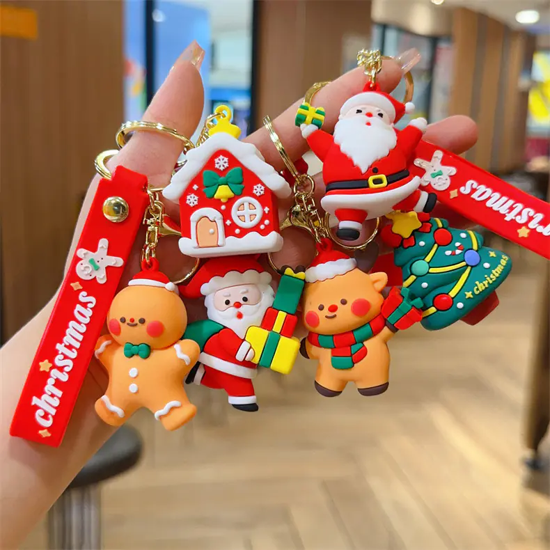Новое Рождество брелок кукла кулон подарок оптом New Christmas Keychain Doll Pendant Gift Wholesale