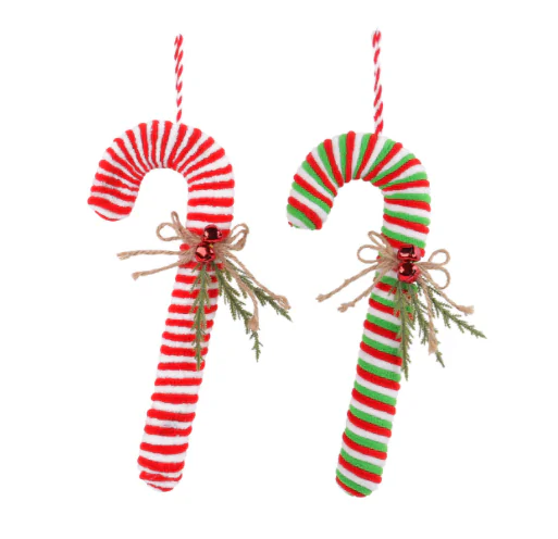Candy Christmas Cane Red and White Cane Hook Decoration Christmas Tree Christmas Cane Hanging Decoration Props