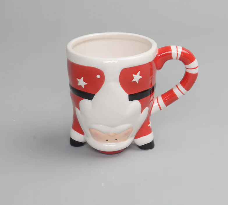 企业微信截图 20250206162957 2025020608362310 Christmas Hand-painted Santa Claus Mug Ceramic Water Cup