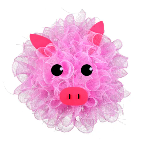 Pink Pig Cute Decorative Garland Holiday Decoration Props (Adereços para decoração de festas)