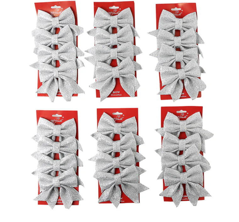 Christmas Bow Small Bow Christmas Tree Decoration Bow Pendant
