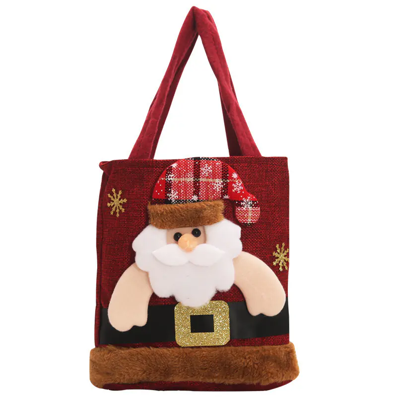 Christmas Decorations Santa Claus Snowman Deer Gift Bag