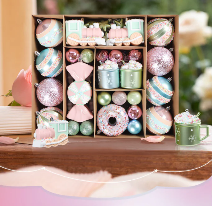 Macaron Christmas Colorful Holiday Decorations Christmas Tree Ornaments
