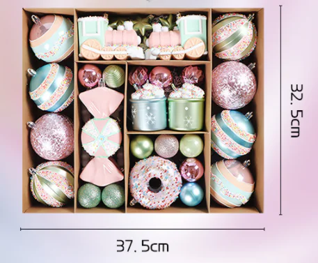 Macaron Christmas Colorful Holiday Decorations Christmas Tree Ornaments