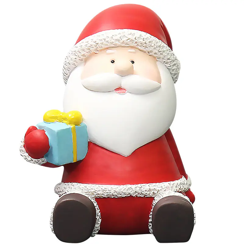 Novas decorações de Natal Boneco de neve Papai Noel Veado Vitrine Artesanato de resina