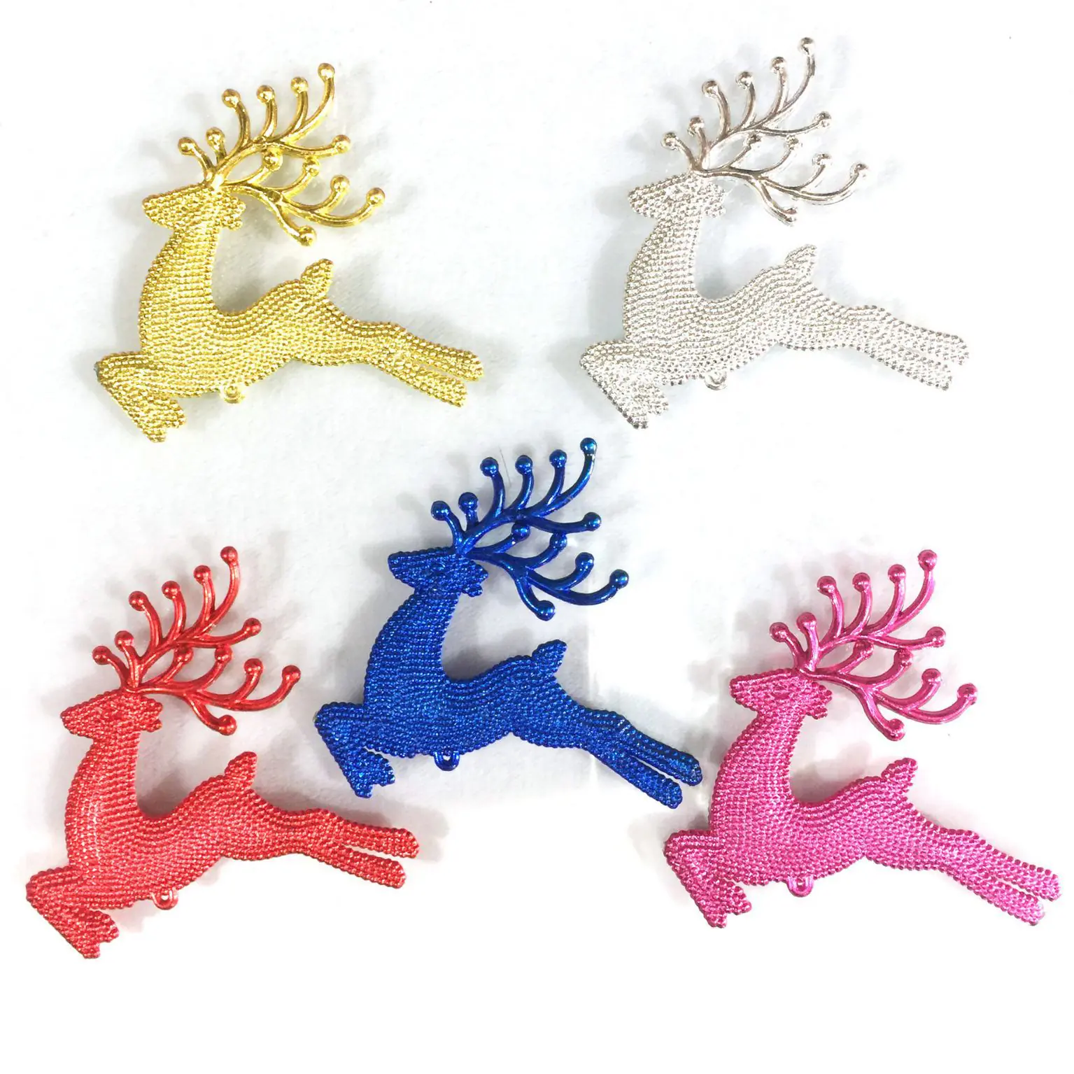 Decorações para árvores de Natal Cervo Alce Pérola Cervo Acessórios Pingentes de sino