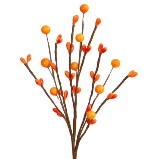 Decoração de Natal com galhos secos simulados