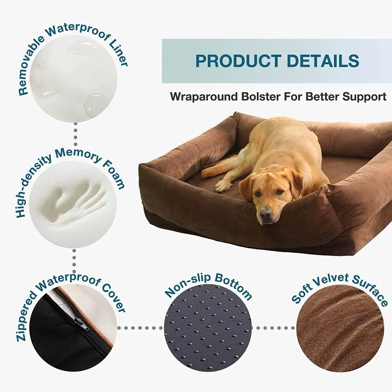 cama de espuma com memória para animais de estimação no atacado